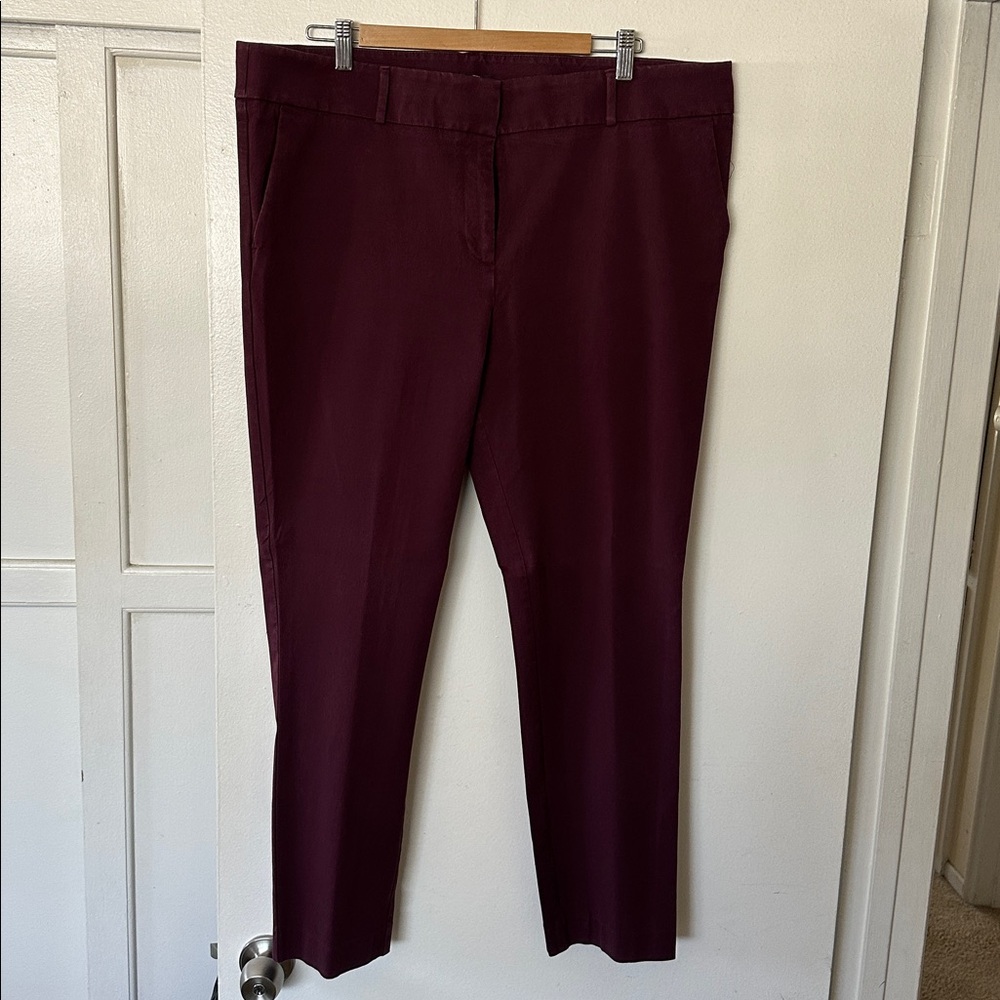 LOFT by Ann Taylor Burgundy Marissa Skinny Pants - Size 18T